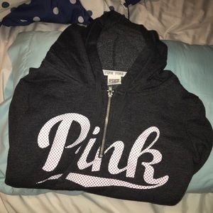 Dark grey hooded pullover